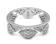 CASATO 18K White Gold Mikou Stackable Diamond Ring